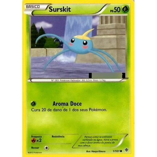 2x Surskit - Pokémon Planta Comum 1/101 - Pokemon Card Game