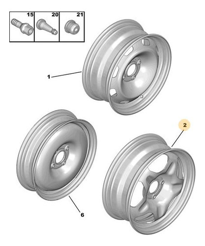 Llanta De Chapa 16  Citroën Citroen 9812293680