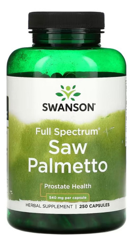 Swanson Saw Palmetto 540mg 240 Cápsulas