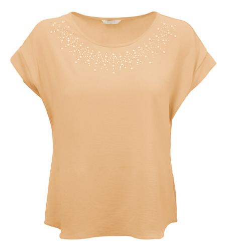 Blusa Casual Con Perlitas Zucca 0490