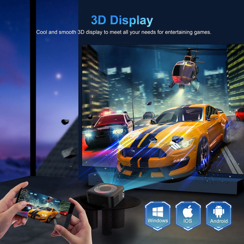 Proyector X5 4k Android 11 Bluetooth 5.0 5g Wifi 12000 Lúmen