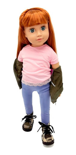 Imagen 5 de 8 de Witty Girls Mila Muñeca 45cm /18 PuLG Original American Pre