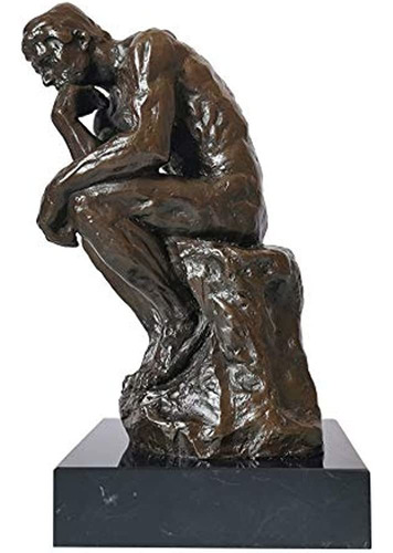 La Estatua Del Pensador De Rodin Bronce Escultura Famosa Fig