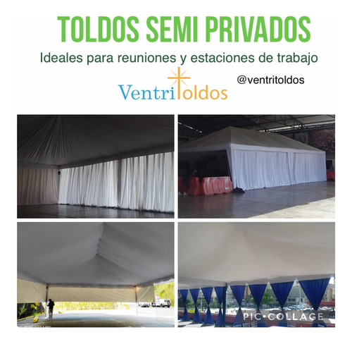 Alquiler Toldo Y Carpa Toldo Para Feria 4x4, 5x5, 5x10, 8x12