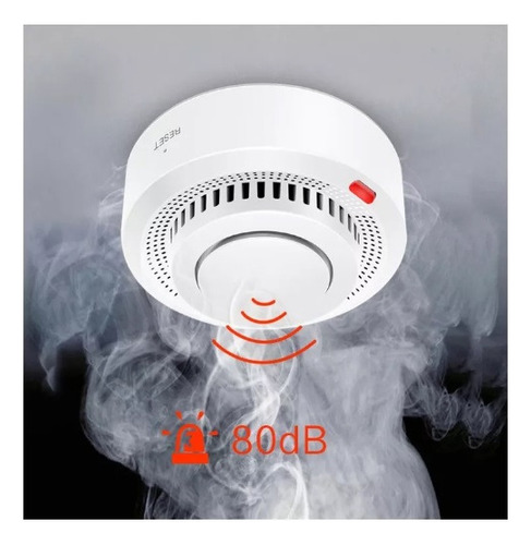 Sensor Detector Humo Contra Incendios Seguridad Wifi Tuya
