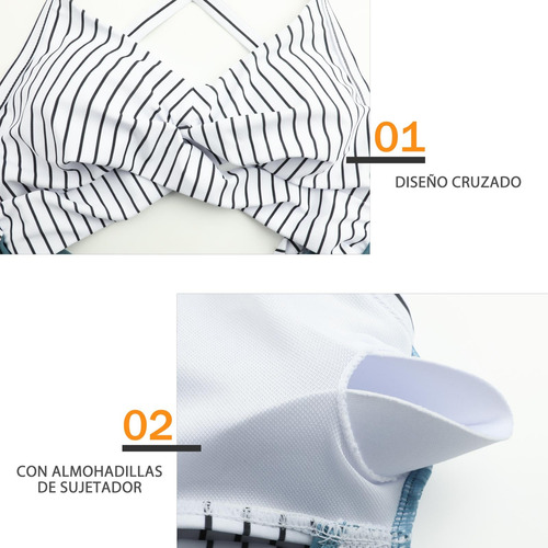 Traje De Baño Para Mujer Completo Bañador Sin Manga Con