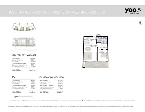 Imagen 12 de 13 de Emprendimiento Yoo 5 Nordelta 2 Amb. 83 M2 Parri/coch/baul Lanzamiento ¡!