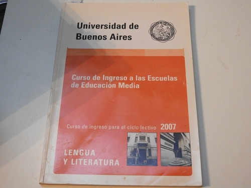 Ingreso Educacion Media Lengua Y Literatura Uba L459