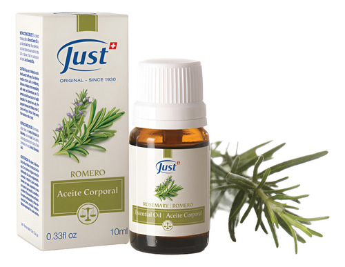 Aceite Esencial Romero 10ml Swiss Just Energia Renovada