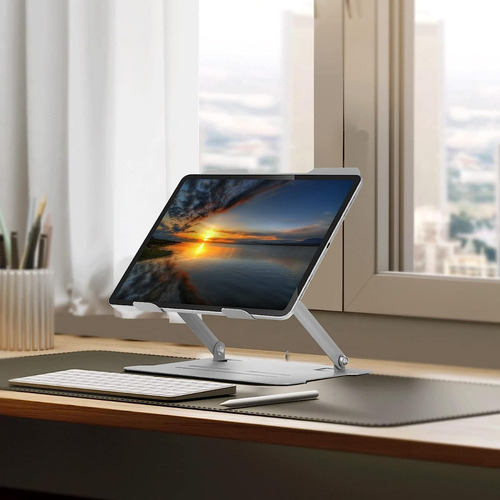 Imagen 3 de 7 de Base Soporte Portátil Laptop Aluminio Ergonómica