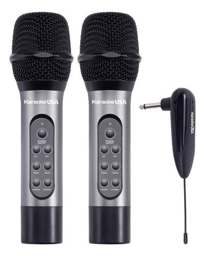 S Karaoke Usa Micrófonos Inalambricos Duales Uhf S