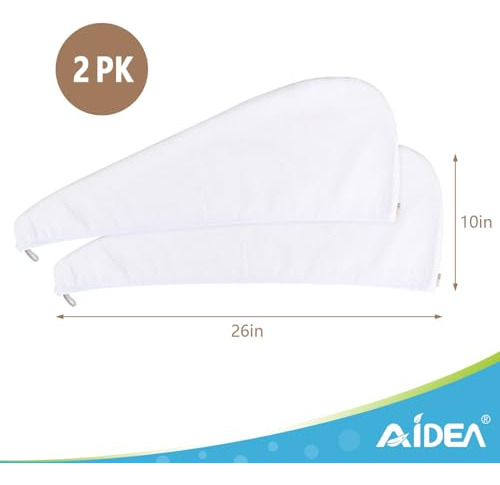 Toalla Envolvente De Microfibra Para El Cabello Aidea, Paque
