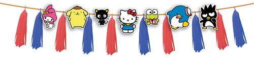 Guirnalda C/pompones Para Fiesta Decoración 1.6m Hello Kitty Minecraft