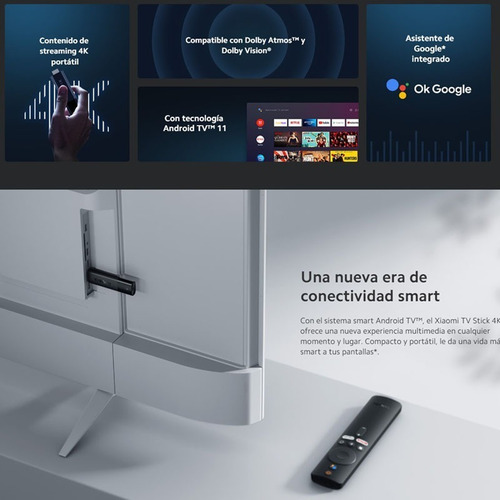 Imagen 2 de 7 de Xiaomi Mi Tv Stick 4k Android Ultra Chromecast No Mi Box S