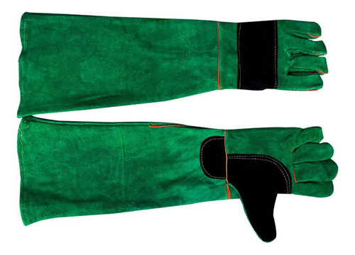 Guantes Verdes For Mascotas Guantes De Manejo De Cuero Refo