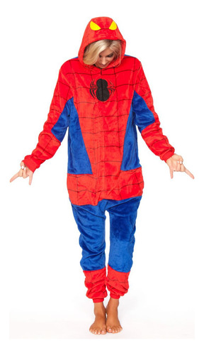 Pijama Kigurumi Spiderman Hombre Araña De Adulto