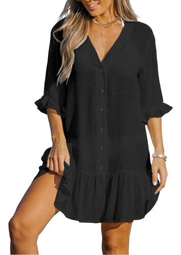 Mujer Traje De Playa Baño Ropa Cover Up Blusas Vestidos