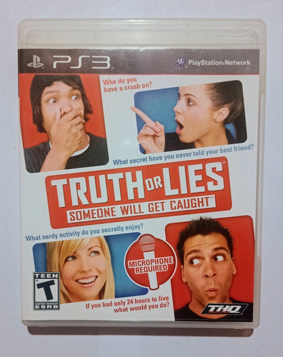 Truth Or Lies Ps3 Fisico En Excelente Estado!