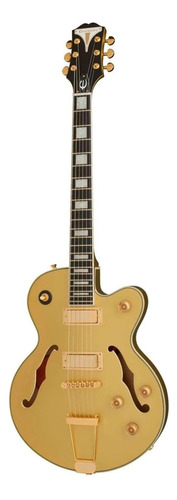 Guitarra eléctrica Epiphone Original Collection Uptown Kat ES archtop de arce/álamo topaz gold metallic metalizado con diapasón de ébano