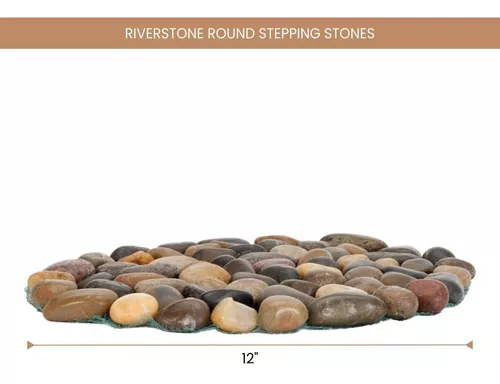  Bits and Pieces – Set de piedras redondas para camino de jardín  – Piedras decorativas para su jardín. : Patio, Césped y Jardín