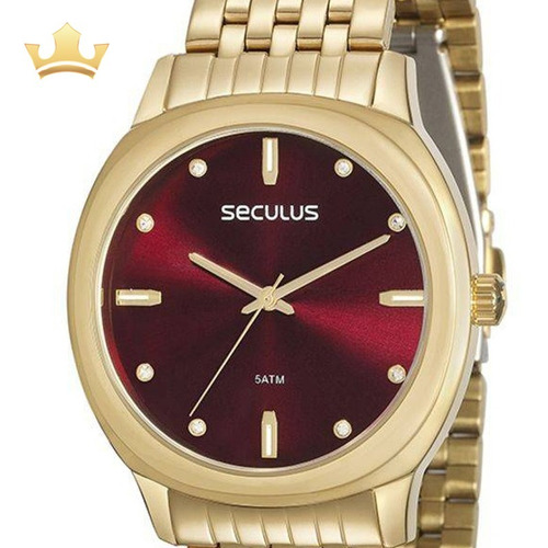 Relógio Seculus Feminino 20565lpsvds1 Com Nf