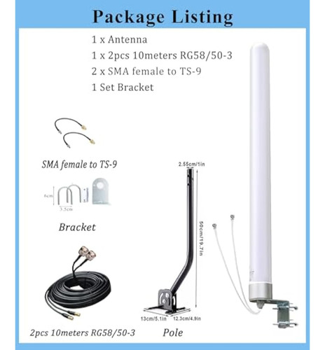 Omni Direccional 4g Lte Router Antena Para T