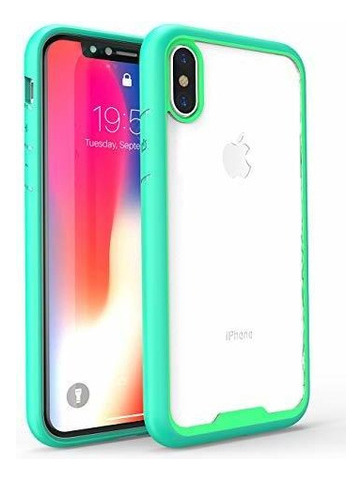 Iqd Funda Compatible Con iPhone X Y iPhone XS Tapa Dura Tras