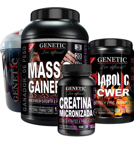 Masa Muscular Gainer Prework Diabolic Creatina Vaso Genetic