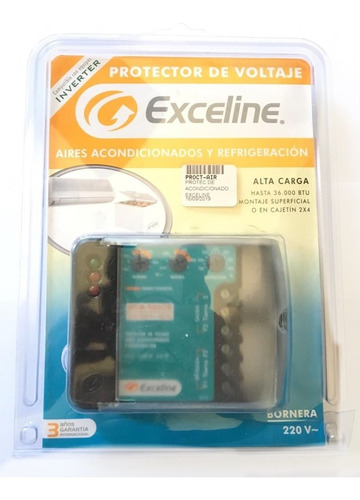 Protector De Voltaje Aires Acondicionados/refrigera Exceline