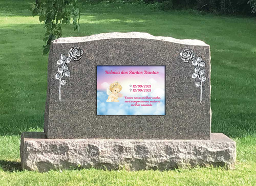 Placa Para Jazigo Túmulo Lápide Homenagem Sergipe Aracaju Se