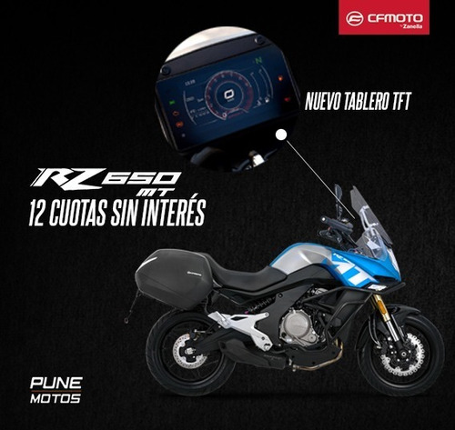 Imagen 1 de 15 de Cf Moto Rz 650 Mt Tablero Tft Pune Motos 12 Sin Interes