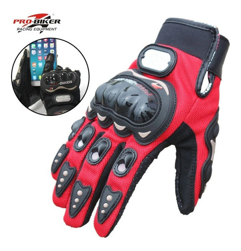 Imagen 4 de 9 de Guantes Universales Para Moto Calidad Profesional Everest.uy