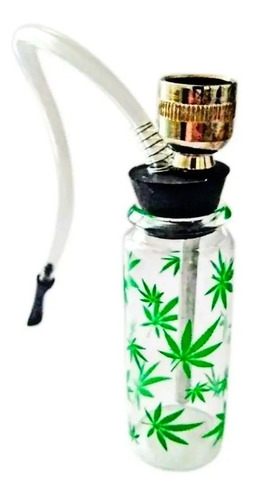 Imagen 2 de 6 de Bong Pipa De Agua En Vidrio 11cm Mini Narguile
