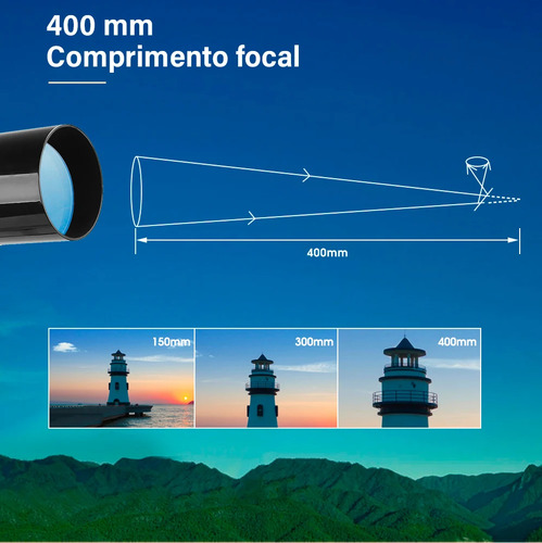 Telescópio Astronômico Luneta Refrator Svbony Com Tripé