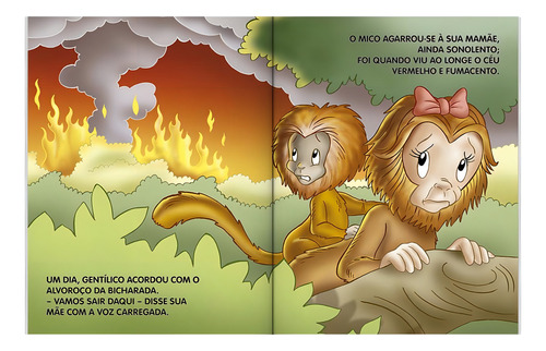 Mini - Animais: Gentilico, o Mico Leao, de (Ilustrado(es) por) Belli Studio. Editorial Todolivro Distribuidora Ltda. em português, 2019