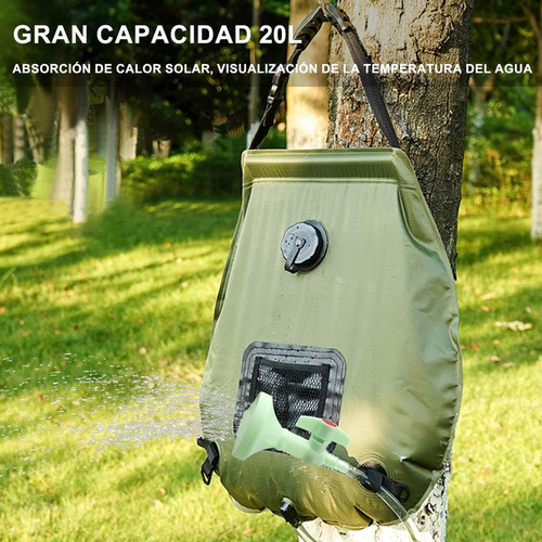 Bolsa De Ducha Solar Portátil Para Camping Al Aire Libre.