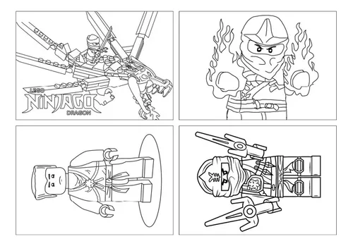 Ninjago para Colorir e Pintar - Como Desenhar Bem Feito