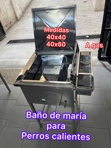 Baño De María Para Pan Perros Calientes En Acero Inoxidable