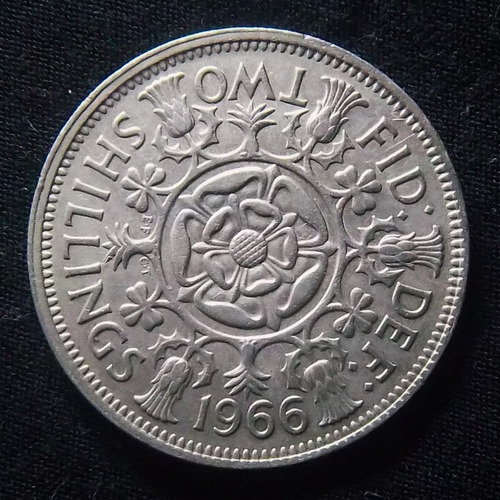 Gran Bretaña 2 Shilling 1966 Excelente Km 906