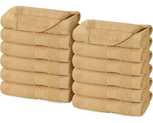 Utopia Towels Premium Fingertip Towel (12 X 12 Pulgadas, Bei