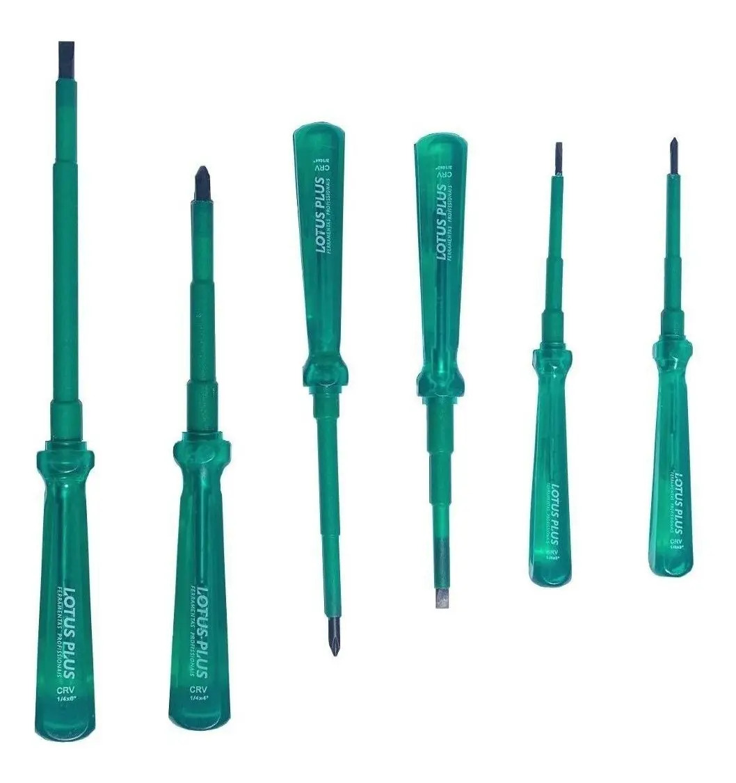 Jogo De Chaves Fenda E Philips Isoladas 1000v 6 Peças