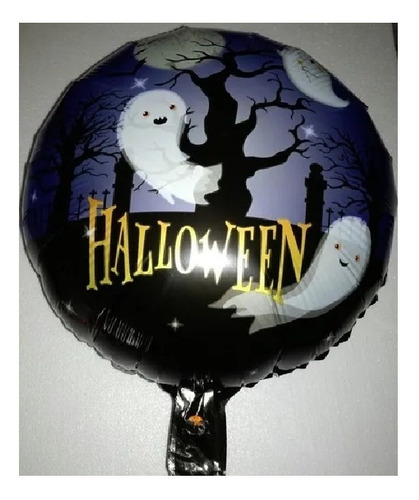 Globo Halloween Fantasma 50cm. Cotillon Chirimbolos