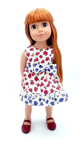 Imagen 2 de 5 de Witty Girls Vestido Floral Ropa Muñecas 45 Cm/18 PuLG