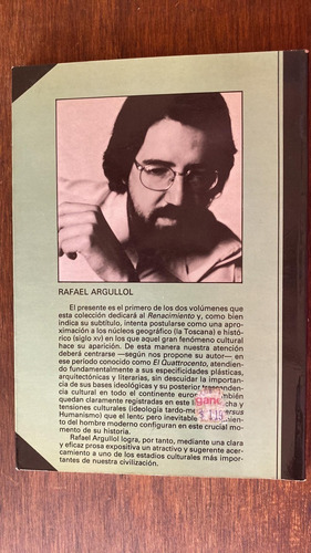 El Quattrocento Rafael Argullol Editorial Montesinos (Usado)