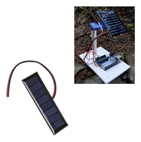 Mini Panel Solar De 5v 60ma Arduino Esp32 Electrónica Negro 5v