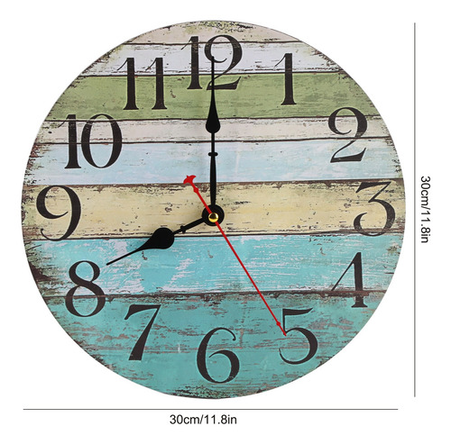 Reloj De Pared Decorativo Vintage Que No Hace Tictac