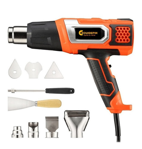 Pistola De Calor + 9 Pcs 2000watts - 600°c + Selector Temp