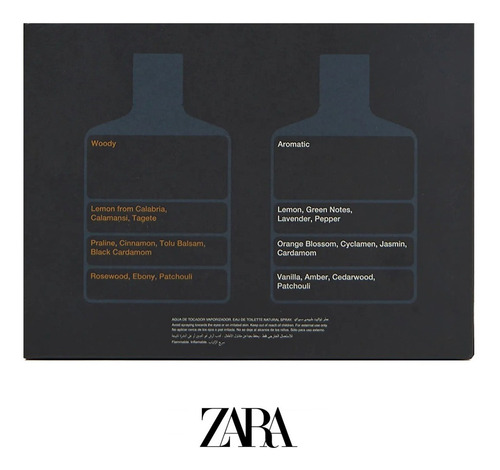 Imagen 3 de 6 de 2 Perfumes Importados Zara Man Silver & Gold Edt - 100ml