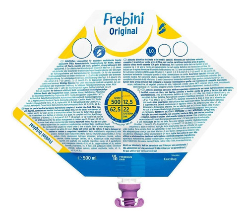 Frebini Original Easybag 500ml Alimento Enteral Para Colgar