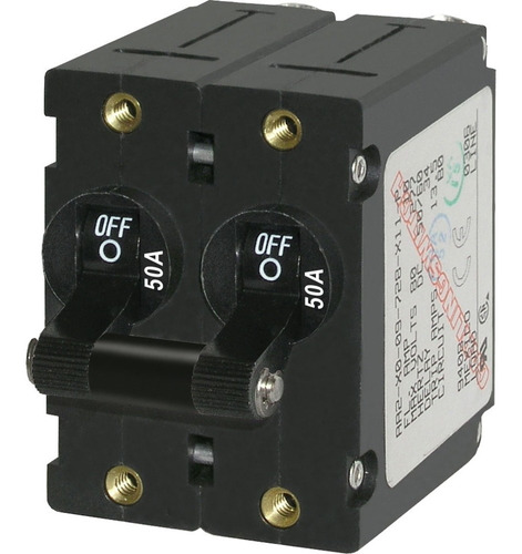 Breaker Doble Polo Bluesea 50amp 65vdc/250vac P/lanchas 